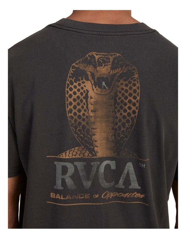 King Kobra T-shirt in Washed Black image 4