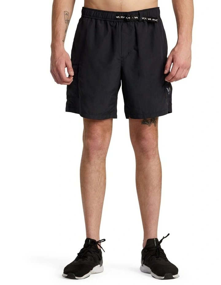 RVCA Outsider Packable Cargo Shorts In Black MYER