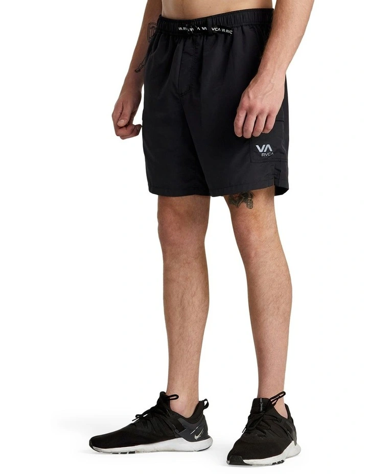 RVCA Outsider Packable Cargo Shorts In Black MYER