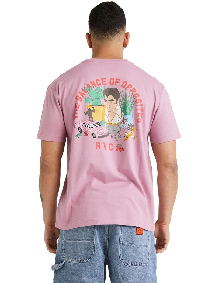 Luke Still Life T-shirt in Pale Mauve image 2