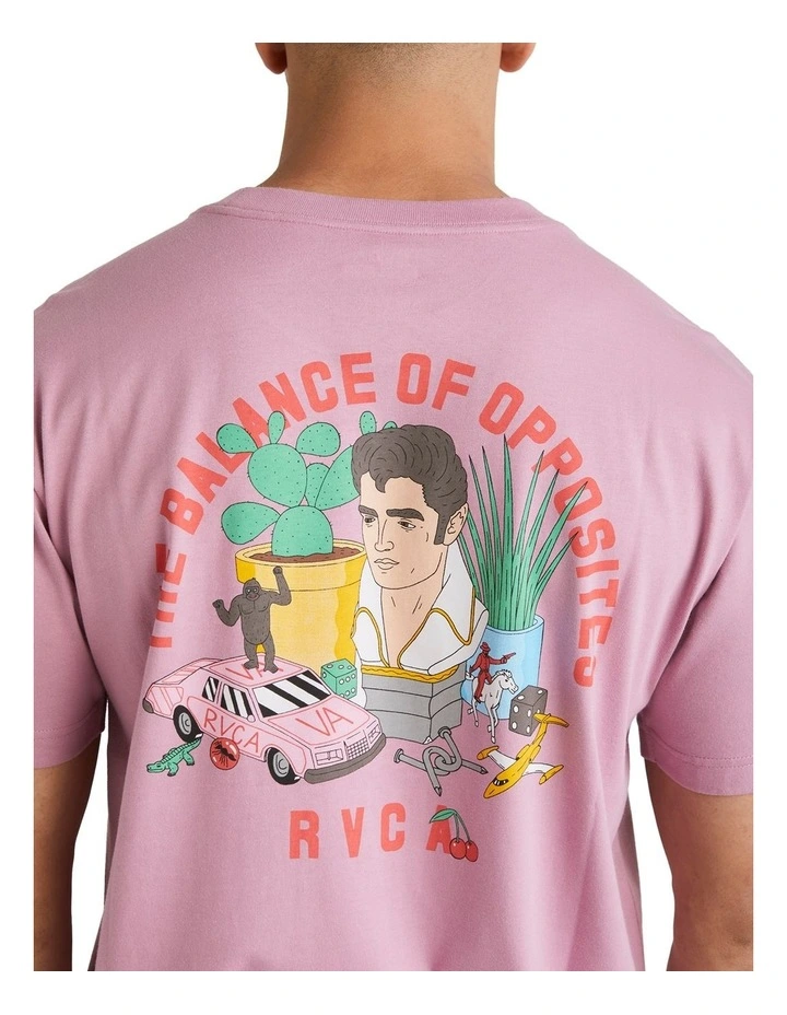 Luke Still Life T-shirt in Pale Mauve image 4