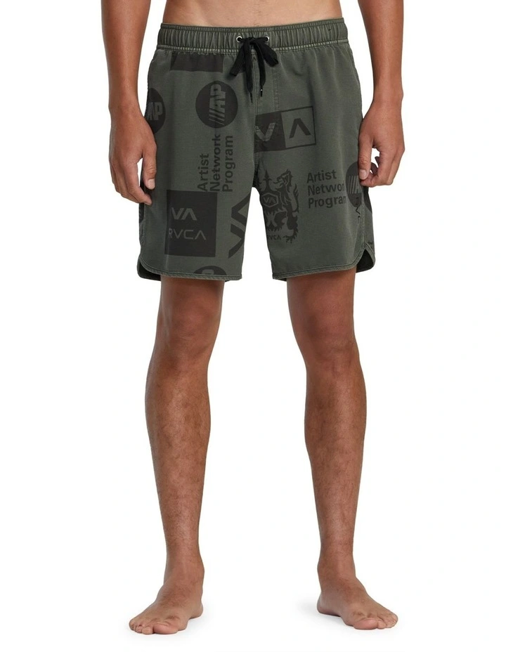 Eastern Elastic Boardshorts in Olive image 1