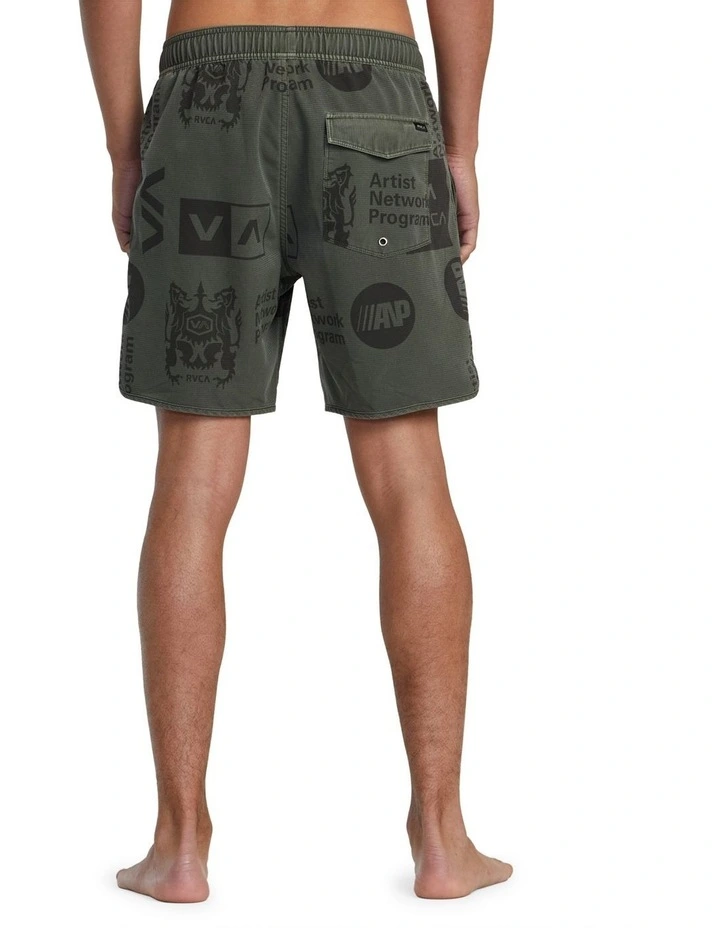 Eastern Elastic Boardshorts in Olive image 2