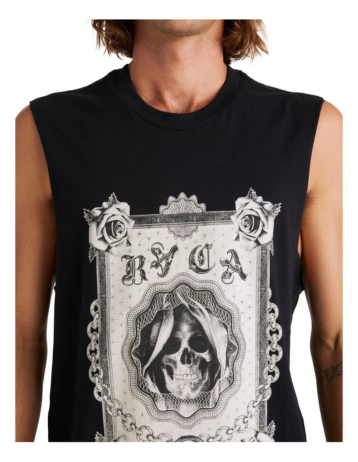 Dream Reaper Tank Top in Black image 4