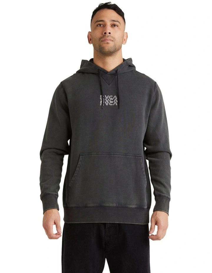 Stacked Hoodie in Washed Black image 1
