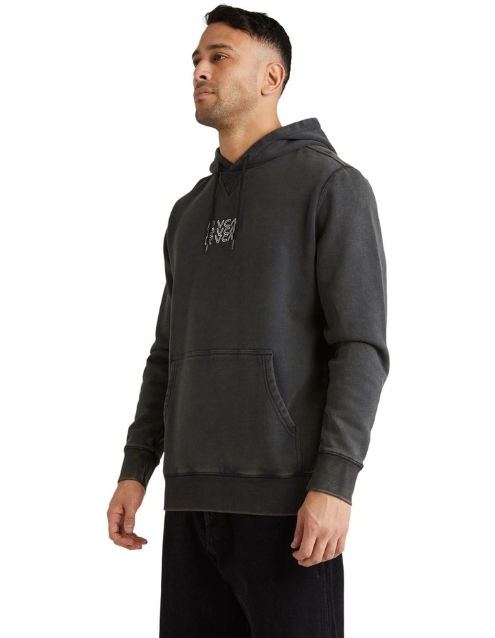 Stacked Hoodie in Washed Black image 3