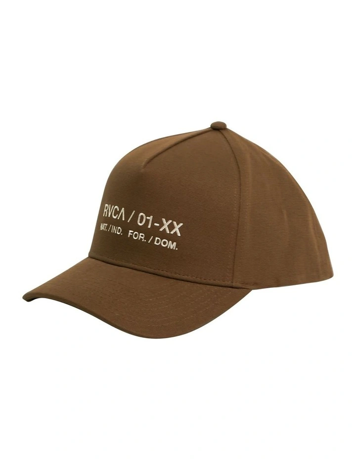 Circa Pinched Snapback Cap in Brown image 1