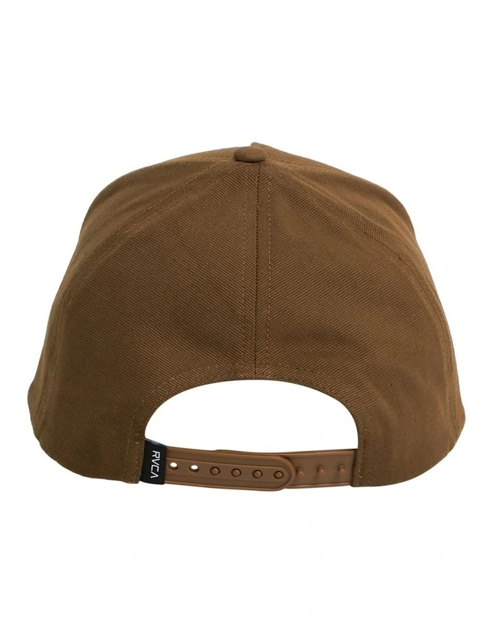 Circa Pinched Snapback Cap in Brown image 2