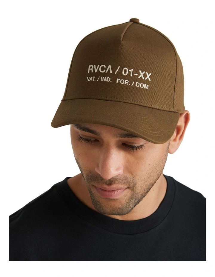 Circa Pinched Snapback Cap in Brown image 4