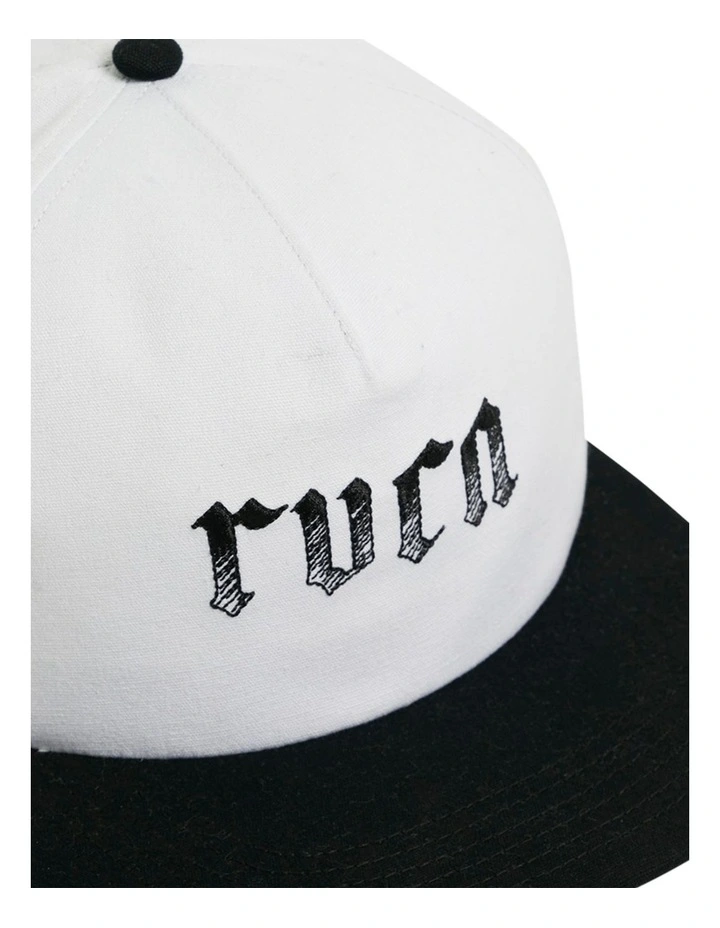 Lynes Snapback Cap in White image 4