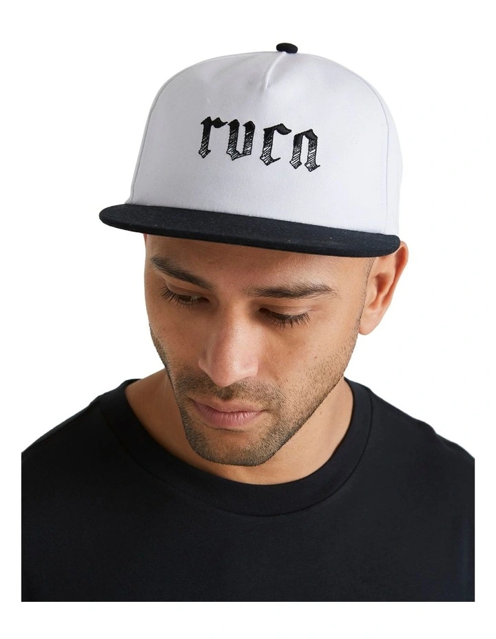 Lynes Snapback Cap in White image 5