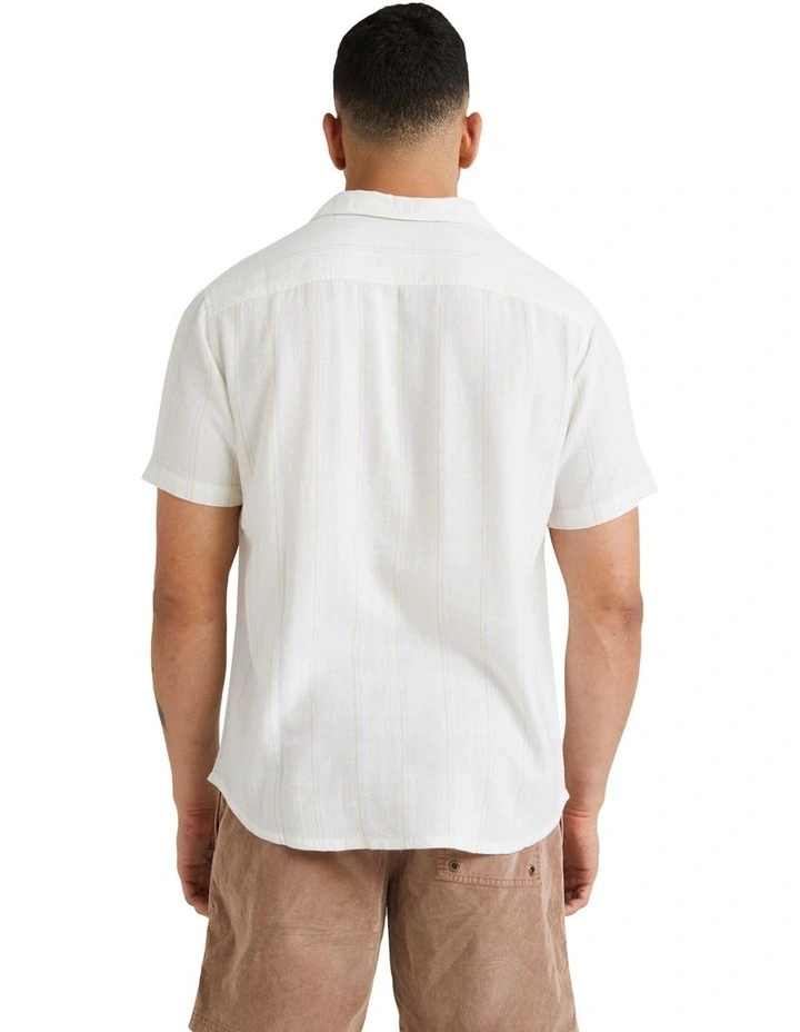Beat Stripe Shirt in Cloud White image 2