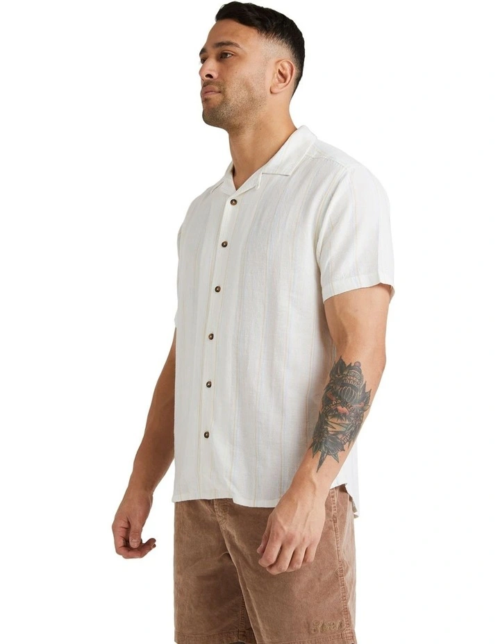 Beat Stripe Shirt in Cloud White image 3