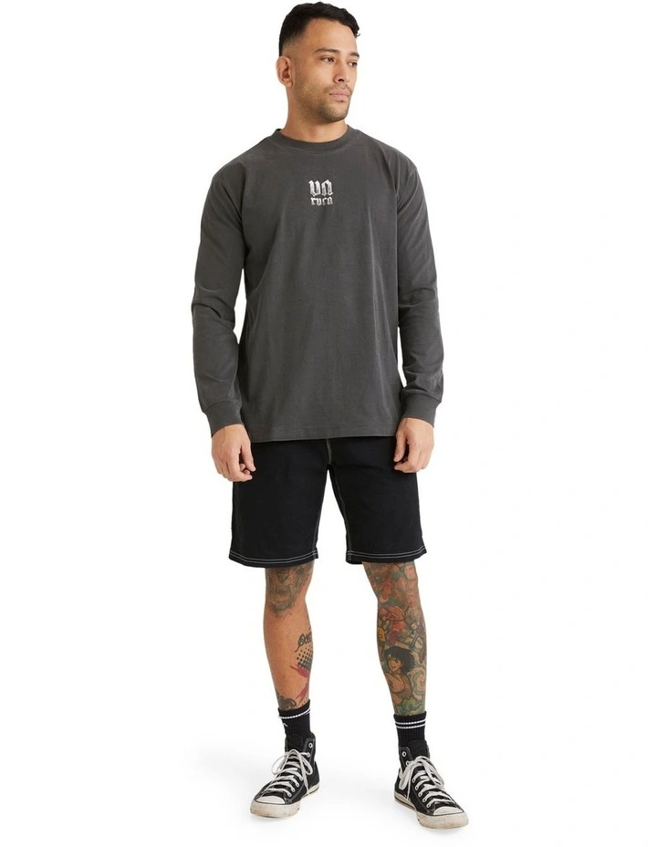 Lynes Va T-shirt in Washed Black image 5