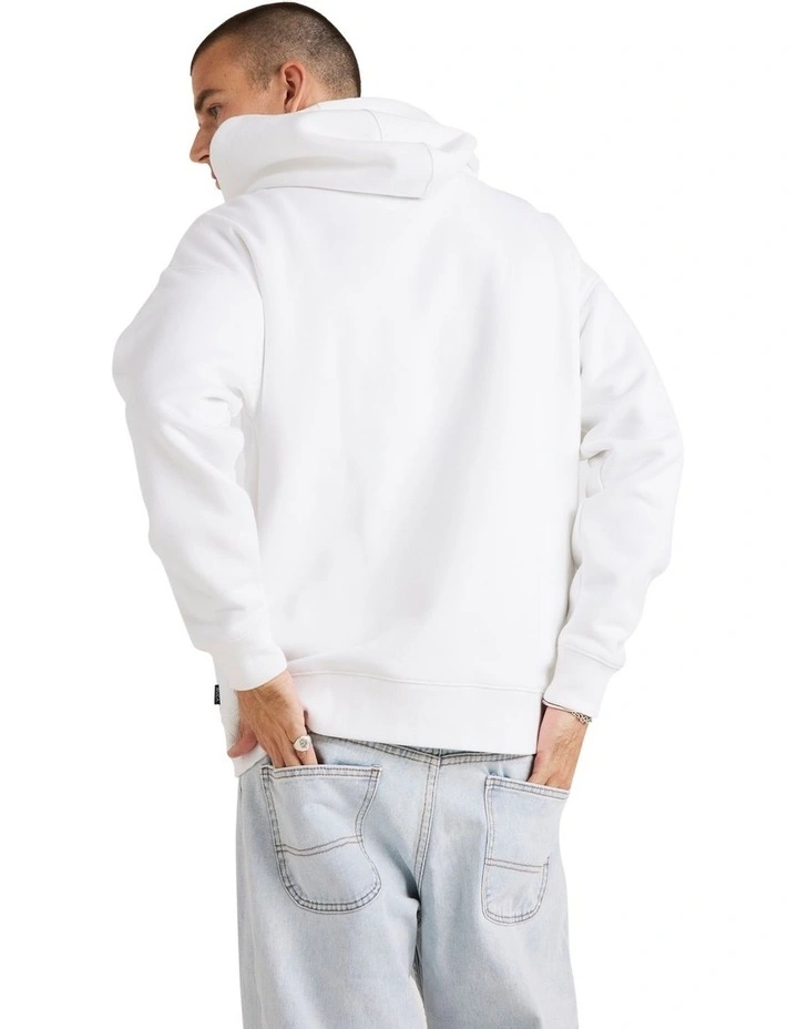 In The Ring Pull Over Hoodie in White image 2