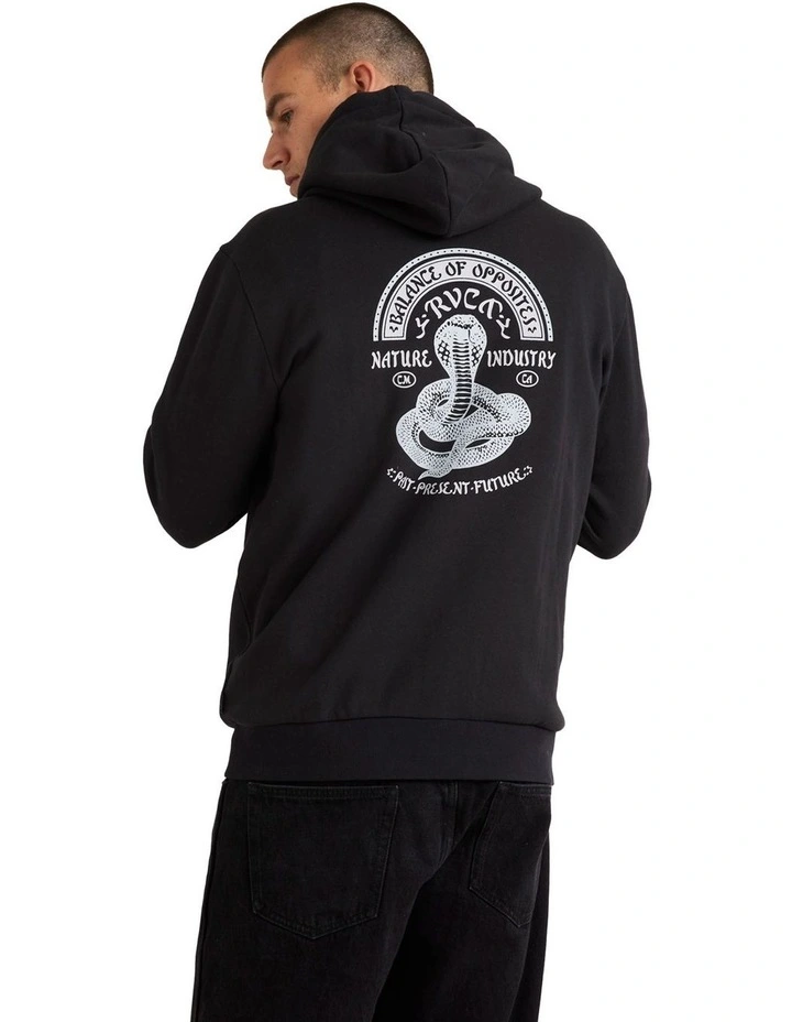 Charmer Pull Over Hoodie in Black image 2