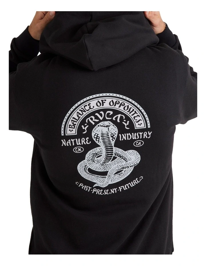 Charmer Pull Over Hoodie in Black image 4
