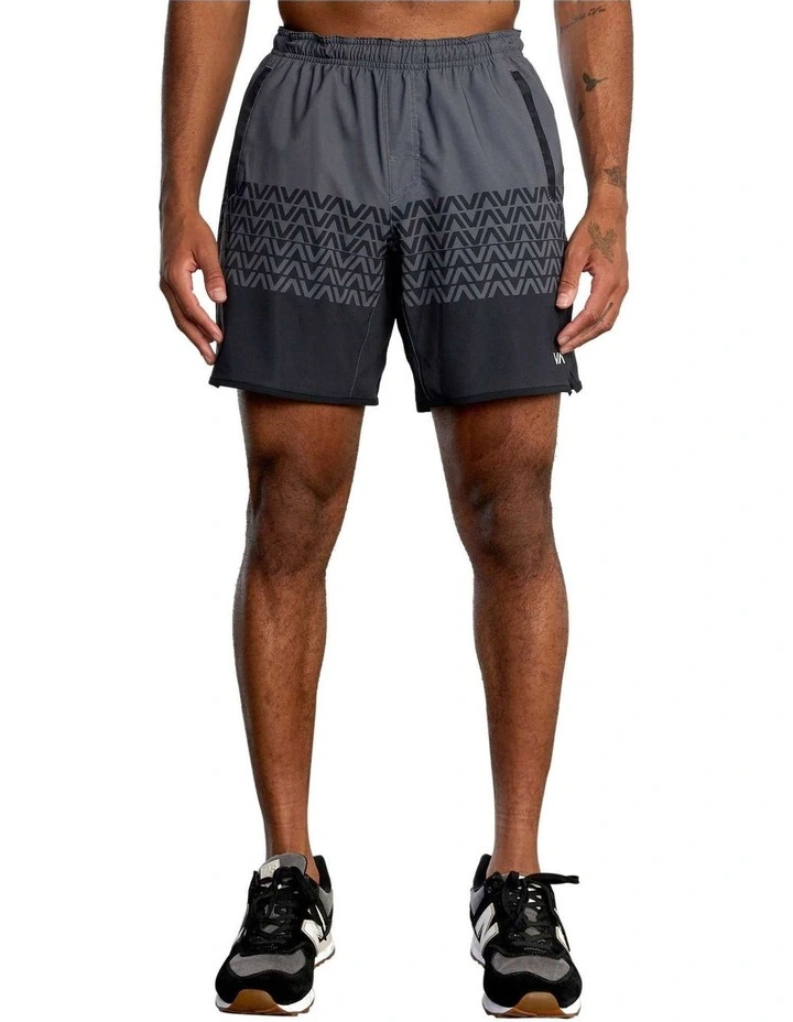RVCA Yogger Stretch Shorts Grey MYER