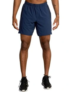 Yogger Stretch Elastic Shorts 17" in Midnight