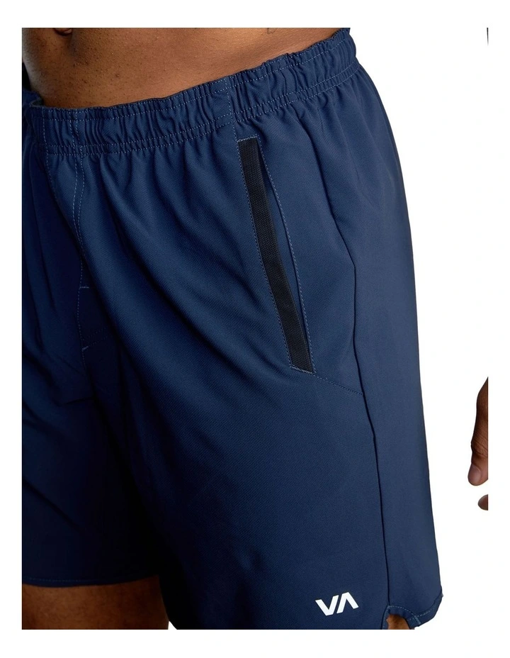 Yogger Stretch Elastic Shorts 17" in Midnight image 4