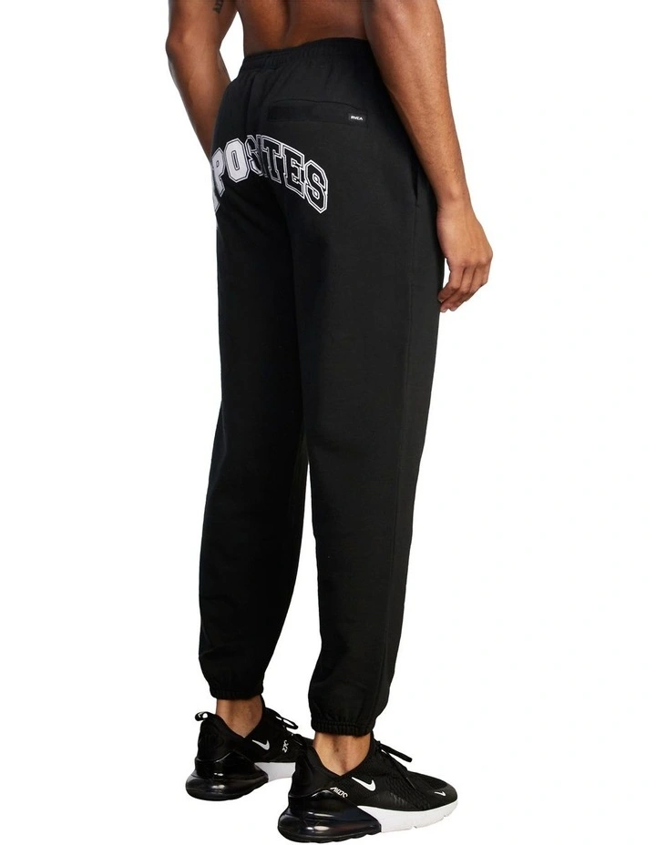 Big Split Sweatpant in Black image 4