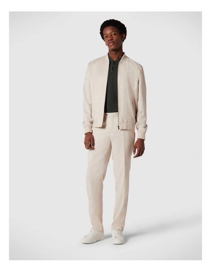 Tailored Bomber Jacket in Natural image 3