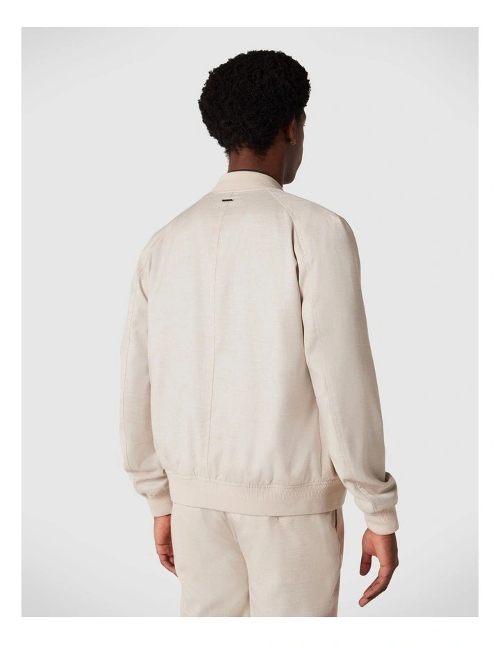 Tailored Bomber Jacket in Natural image 5