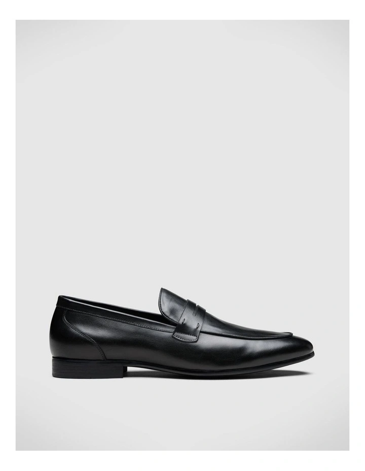 Leather Dress Loafer in Black image 2