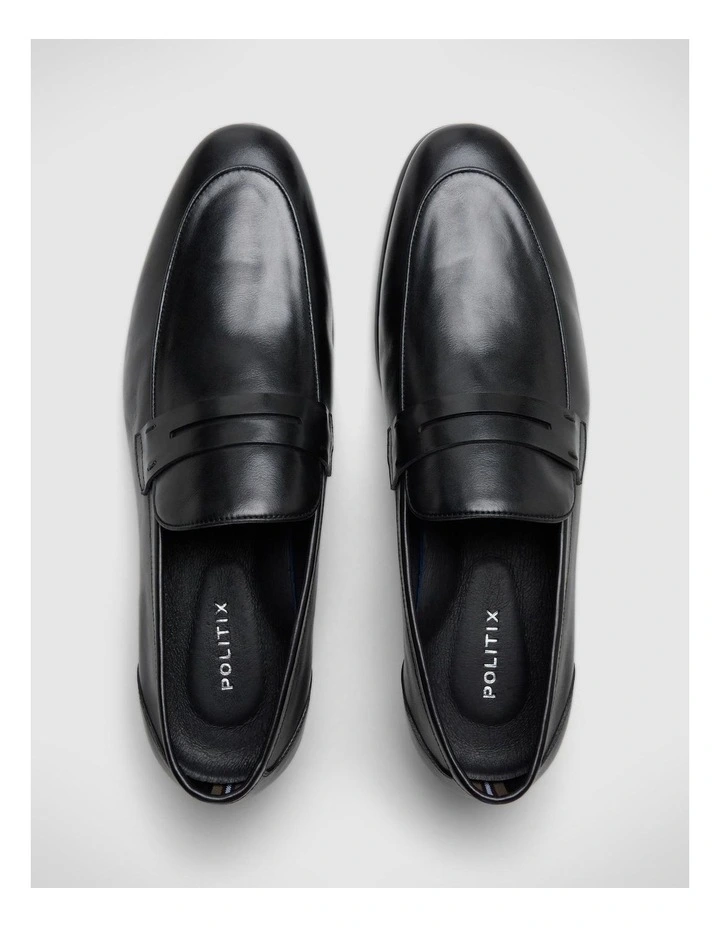 Leather Dress Loafer in Black image 3