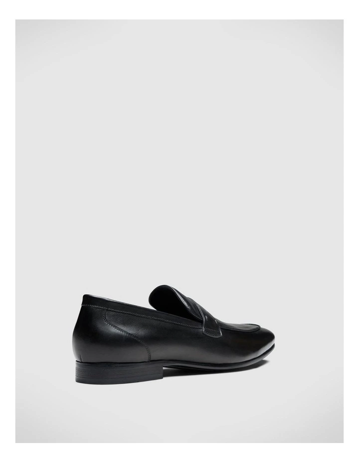 Leather Dress Loafer in Black image 4