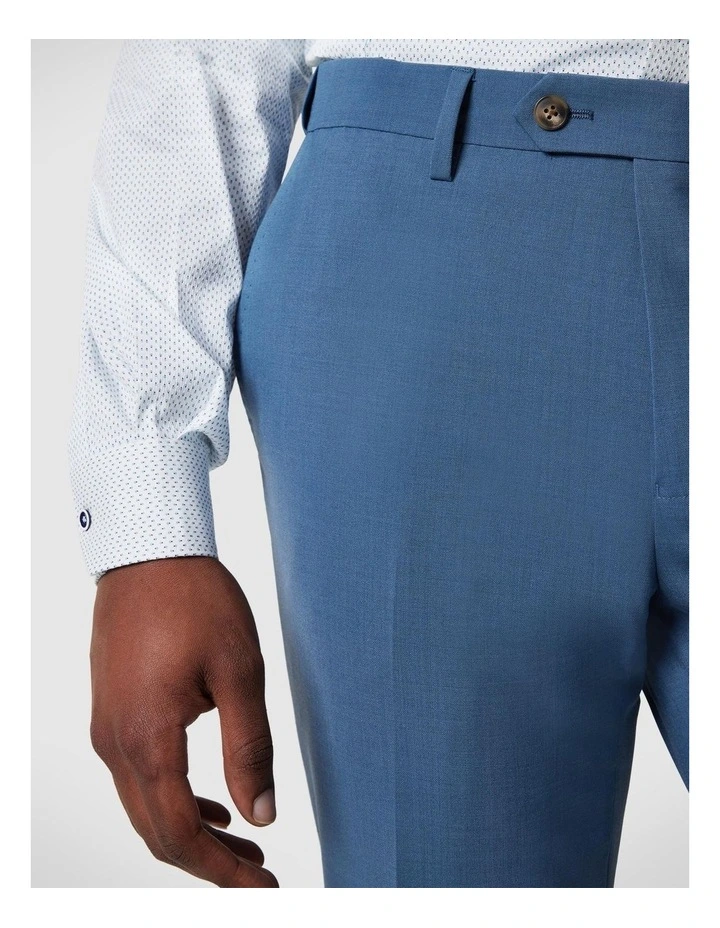Slim Stretch Wool Blend Tailored Pant in Steel Blue image 3