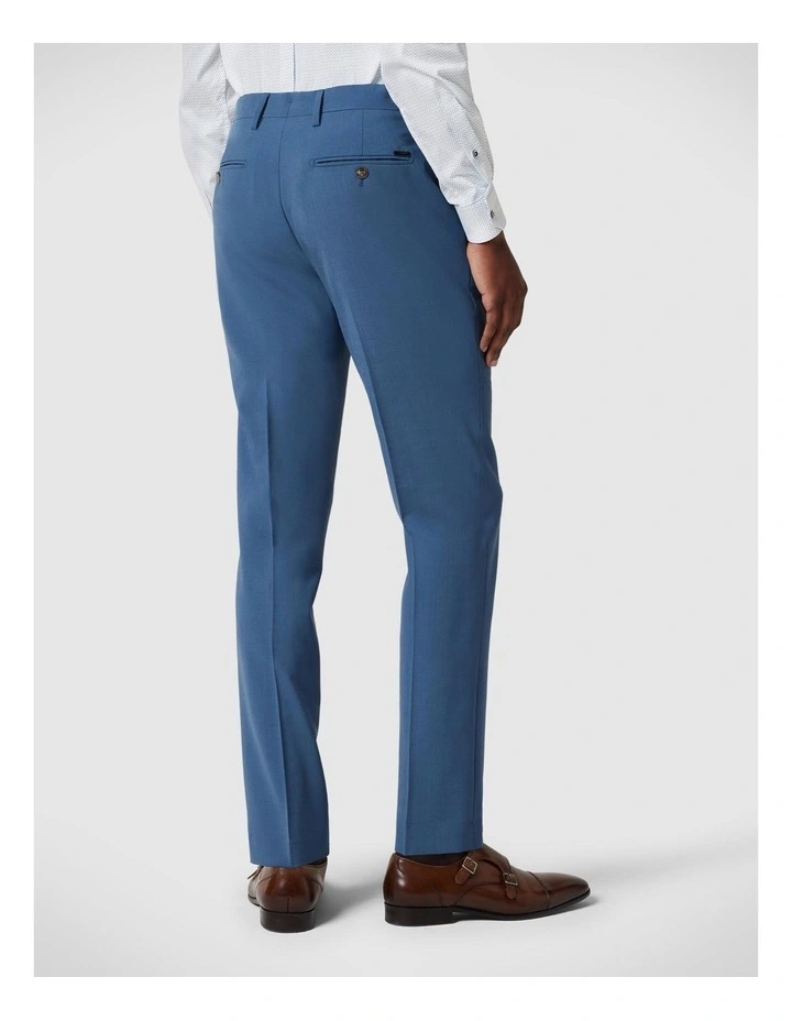 Slim Stretch Wool Blend Tailored Pant in Steel Blue image 5