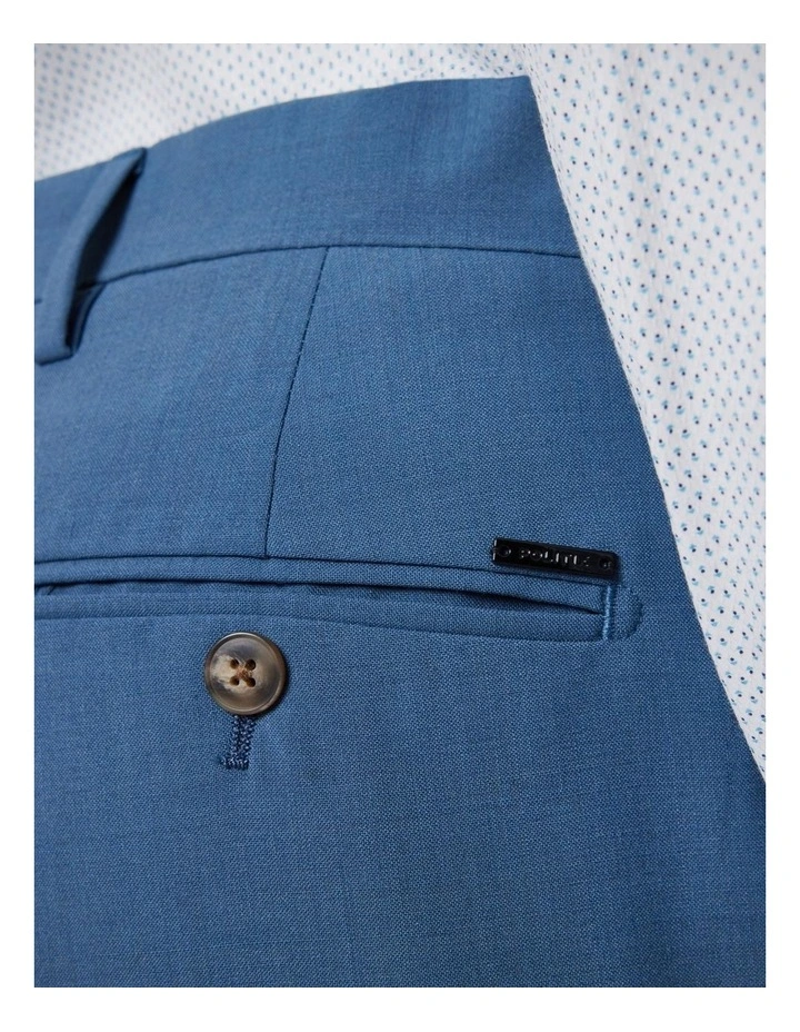 Slim Stretch Wool Blend Tailored Pant in Steel Blue image 6