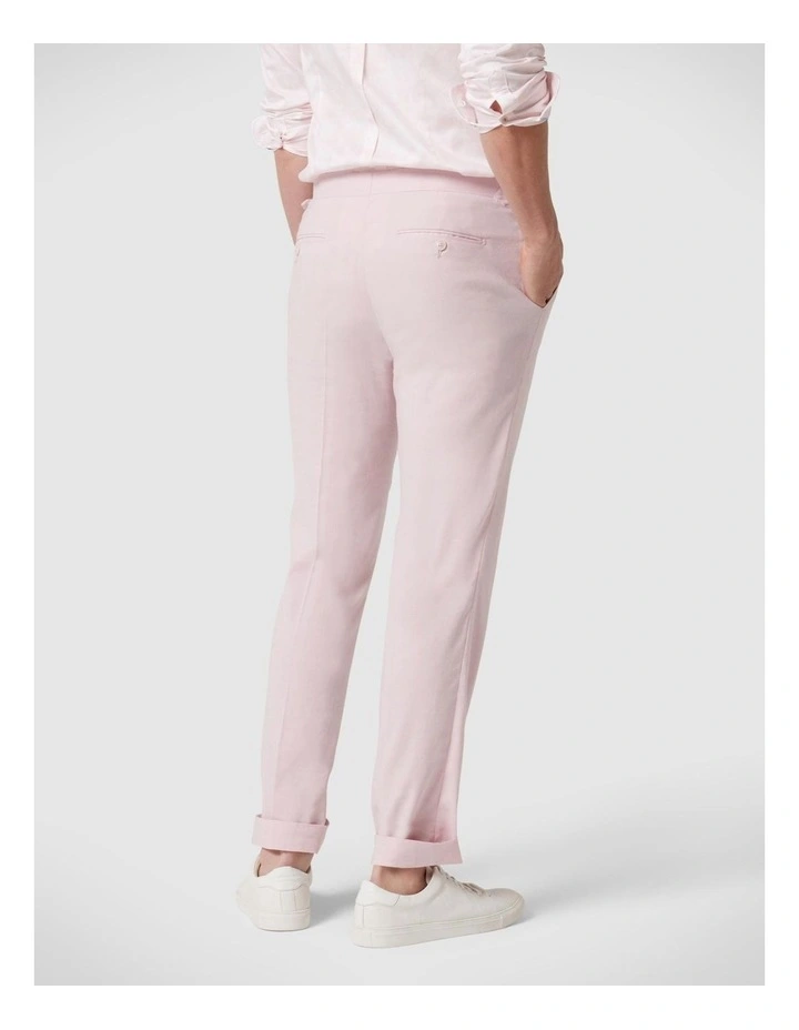Slim Stretch Tailored Dress Pant in Light Pink image 4