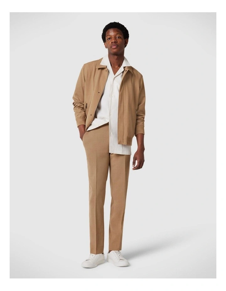 Regular Short Sleeve Plain Shirt in Natural image 3