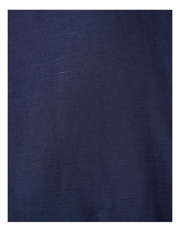 Regular Short Sleeve Plain Shirt in Navy image 7