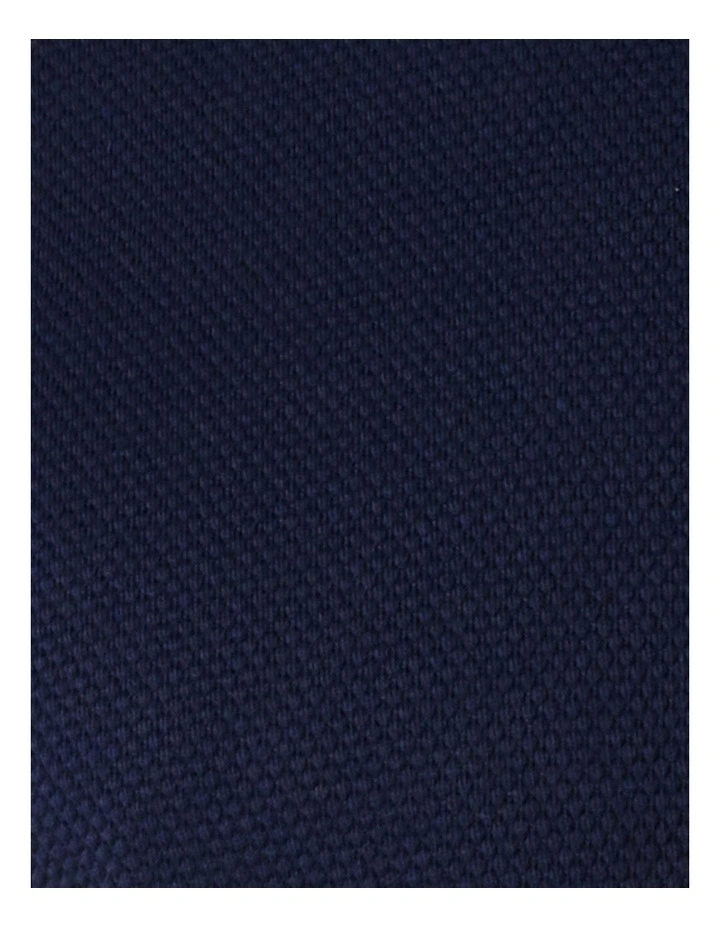Jacquard Textured Tee in Navy image 6