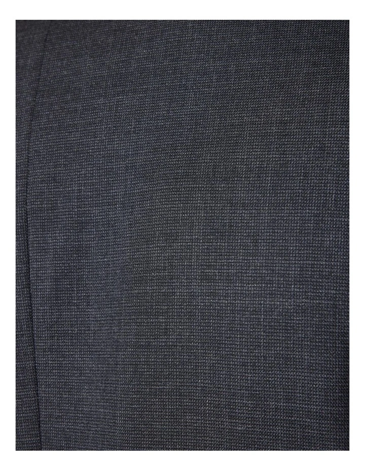 Regular Stretch Wool Blend Tailored Jacket in Dark Grey image 7