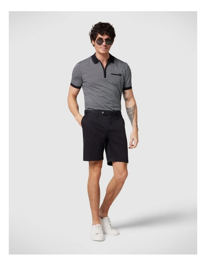 Plain Chino Shorts in Black image 1