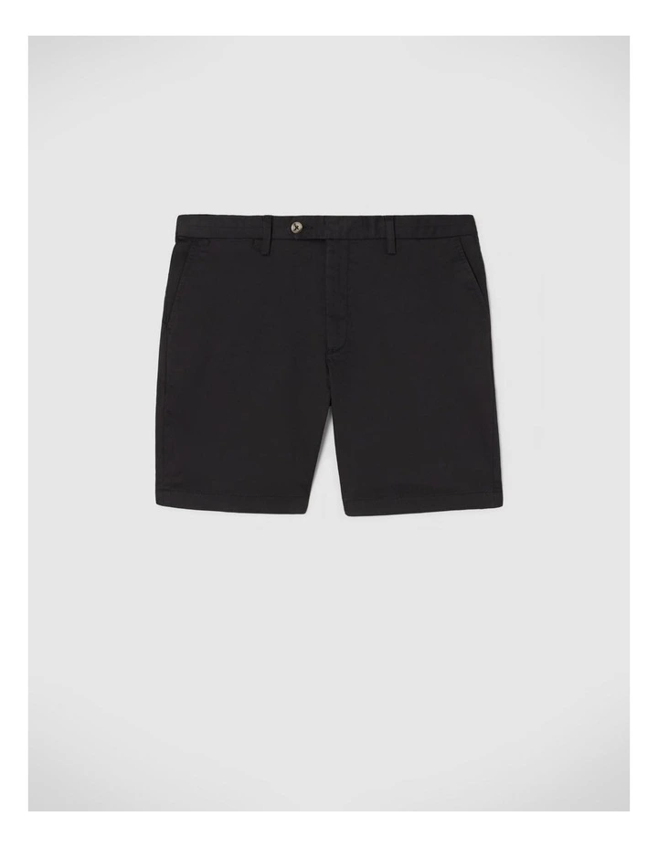 Plain Chino Shorts in Black image 2