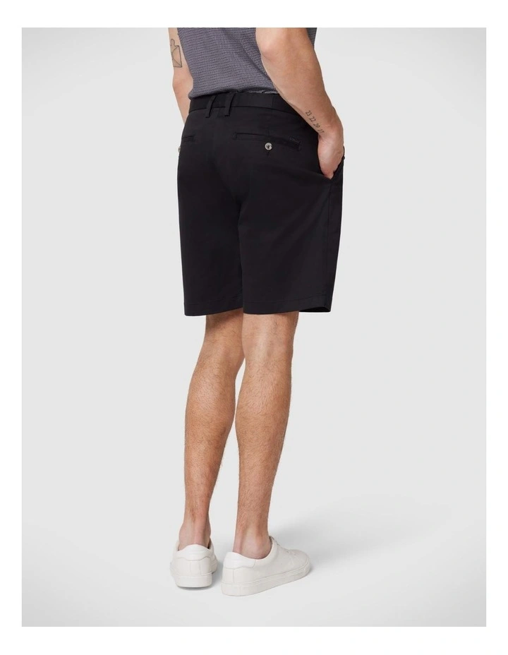 Plain Chino Shorts in Black image 4