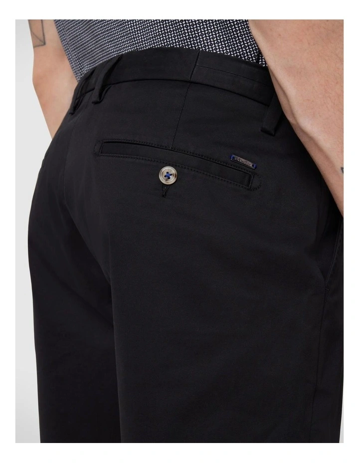 Plain Chino Shorts in Black image 6