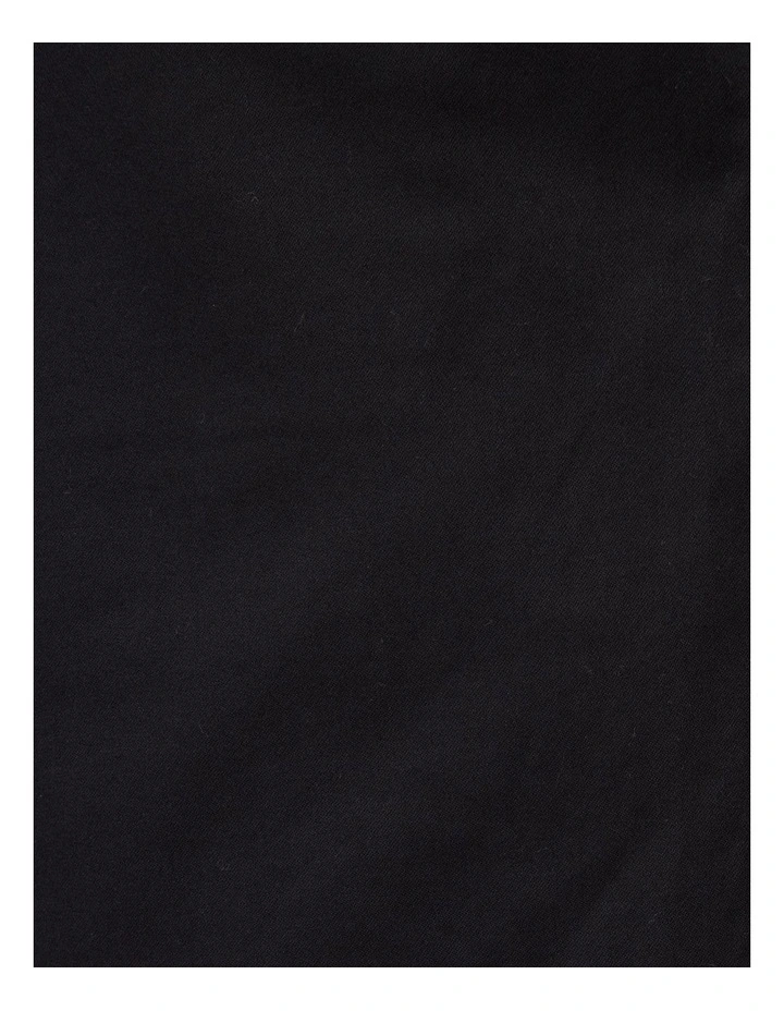 Plain Chino Shorts in Black image 7