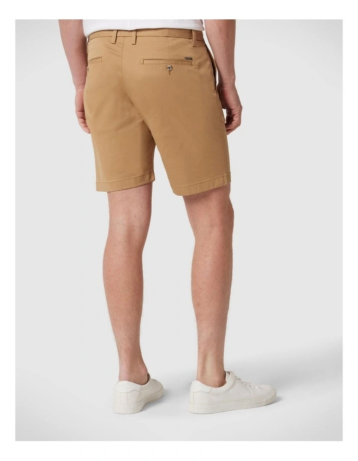 Plain Chino Shorts in Camel image 3