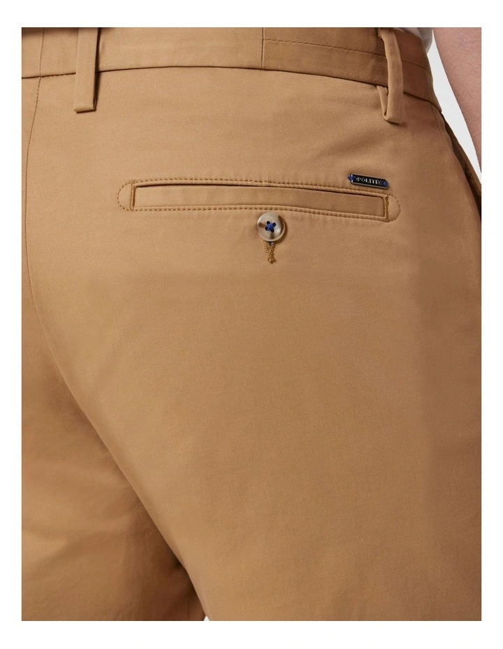 Plain Chino Shorts in Camel image 6