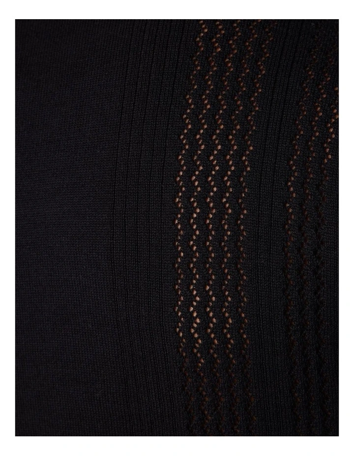 Trophy Neck Polo Shirt in Black image 7
