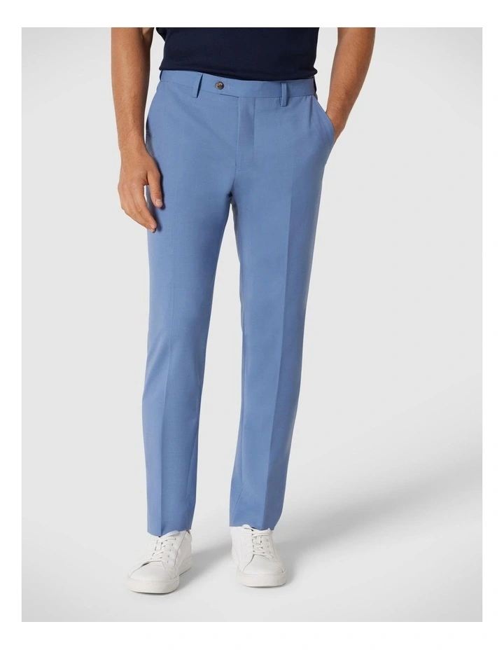 Wool Blend Tailored Pant in Slate Blue image 1