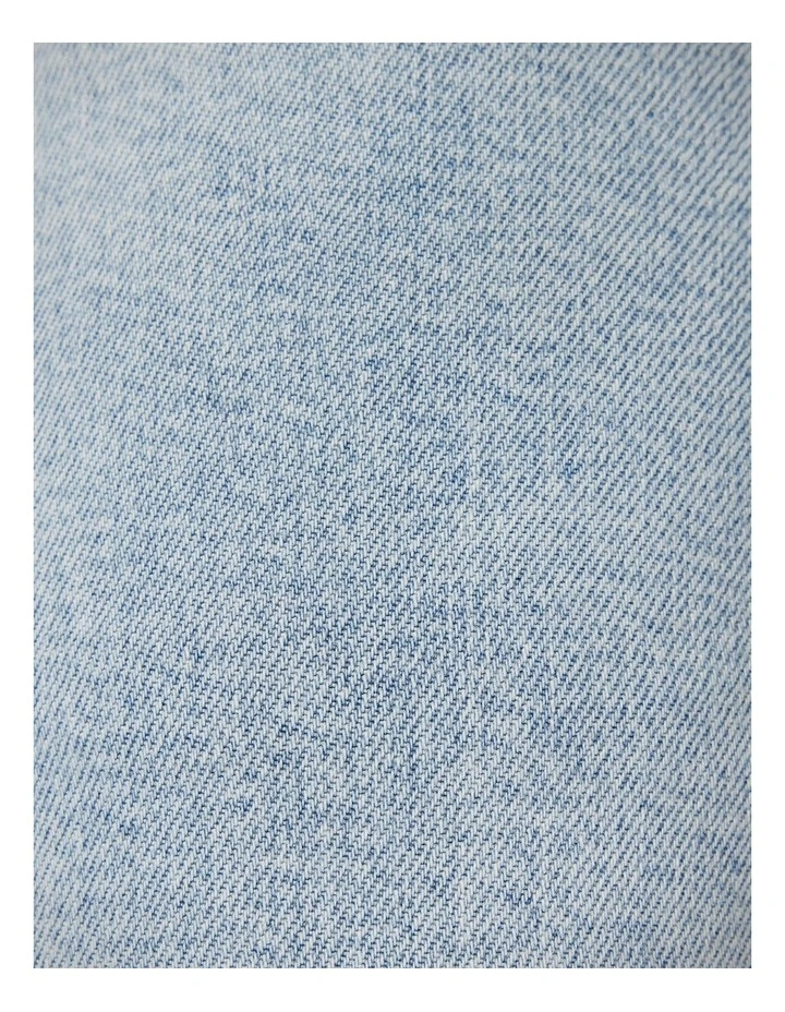 Slim Stretch 5 Pocket Denim Jeans in Light Wash image 7