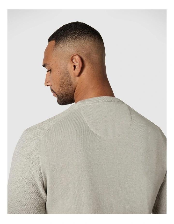 Classic Crew Neck Jumper in Light Sage image 5