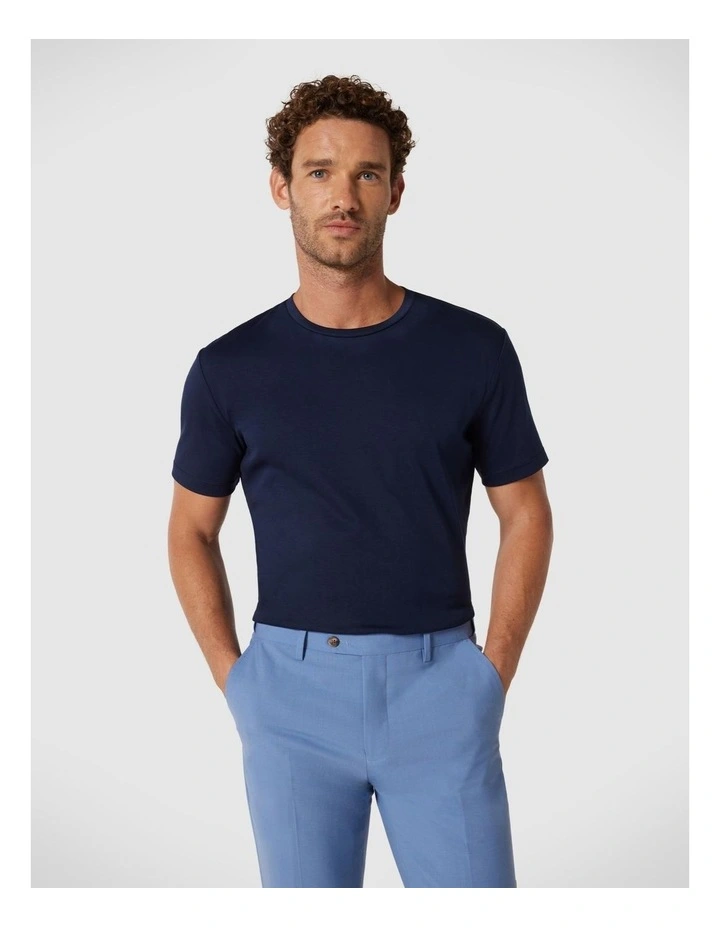 Slim Travel Tee in Navy image 1